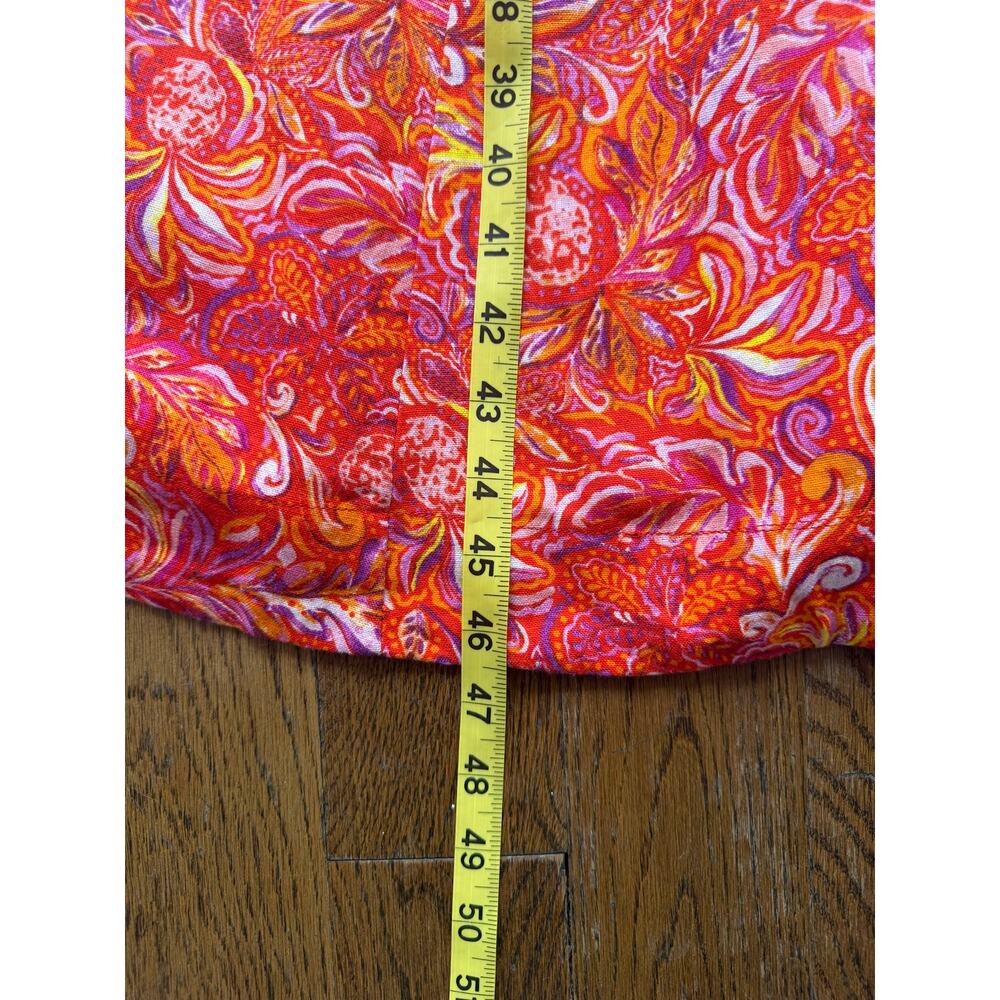 Jason Wu Red Linen Blend Floral Dress with Pockets Size XS NWT - Picture 15 of 16